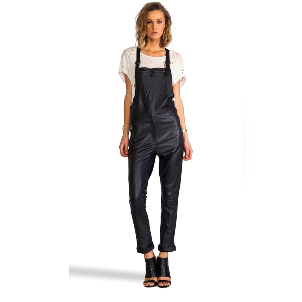 FRIEND OF MINE Maverick Genuine Leather Overalls